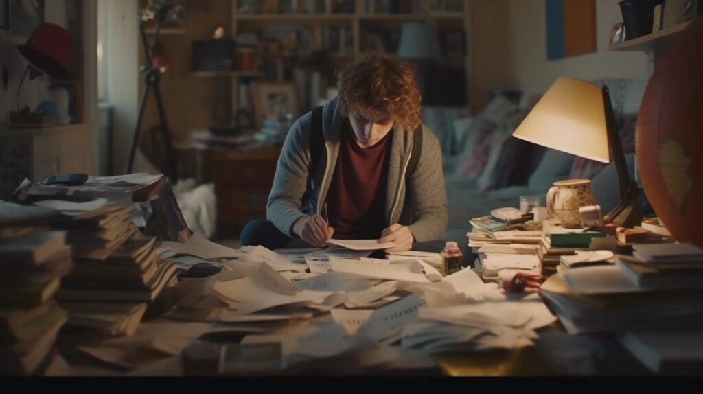 Person reviewing IRS tax documents at a desk, researching the Fresh Start Program relief options